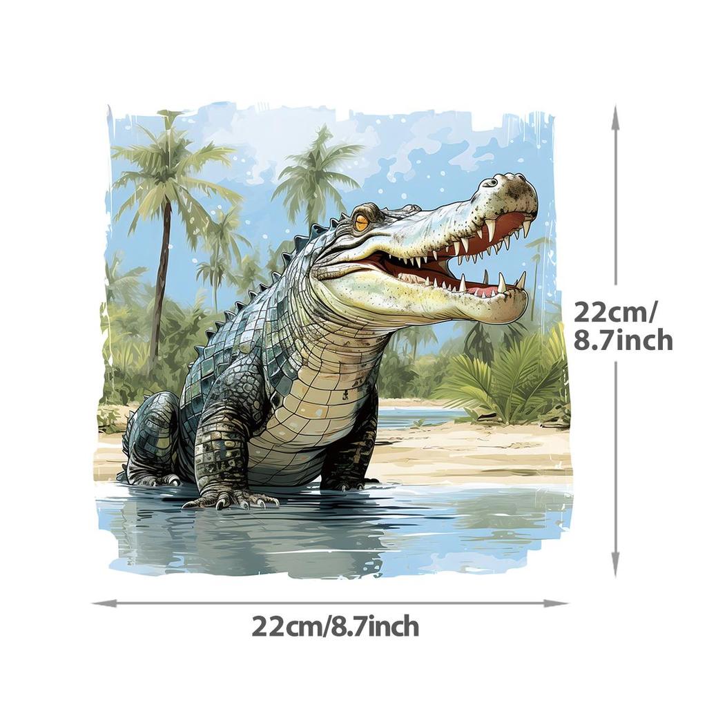 Forest Animals 3D Stickers Patch Wild Bird Tiger Heat Transfer Diy Clothes Stickers Parches Ropa Bags Hoodies Patches