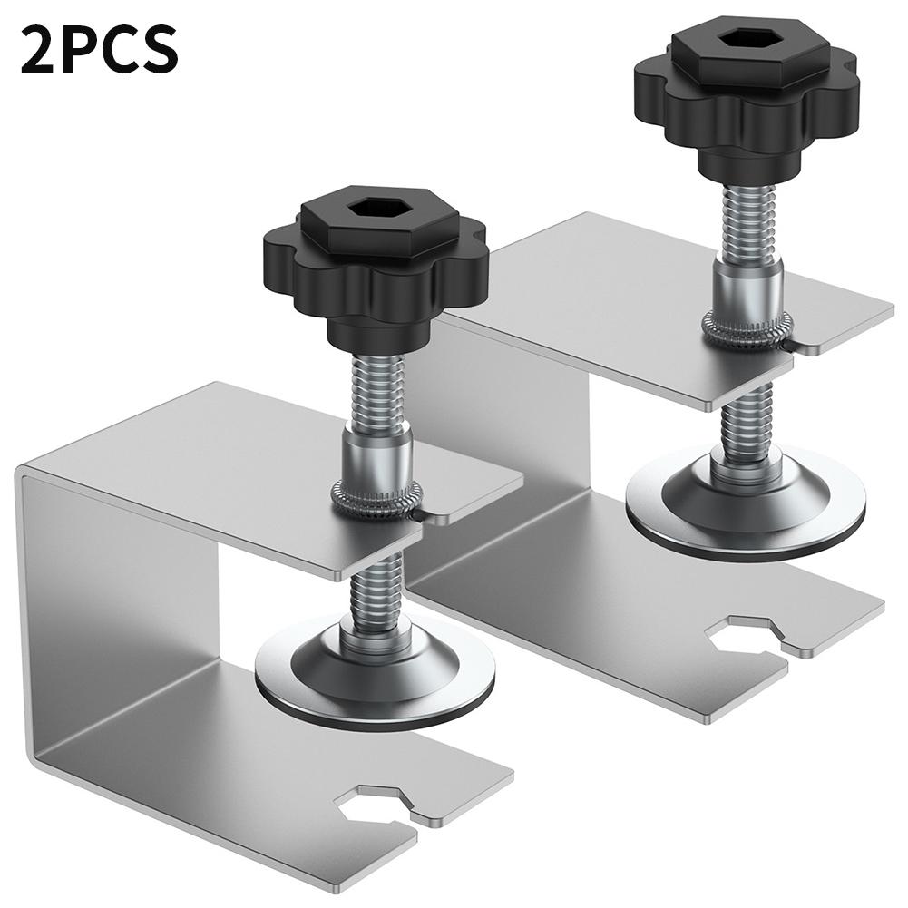 1/2pcs Drawer Panel Fixing Clamps Stainless Steel G-shaped Cabinet Drawer Fasten Clip Hardware Durable DIY Woodworking Tools