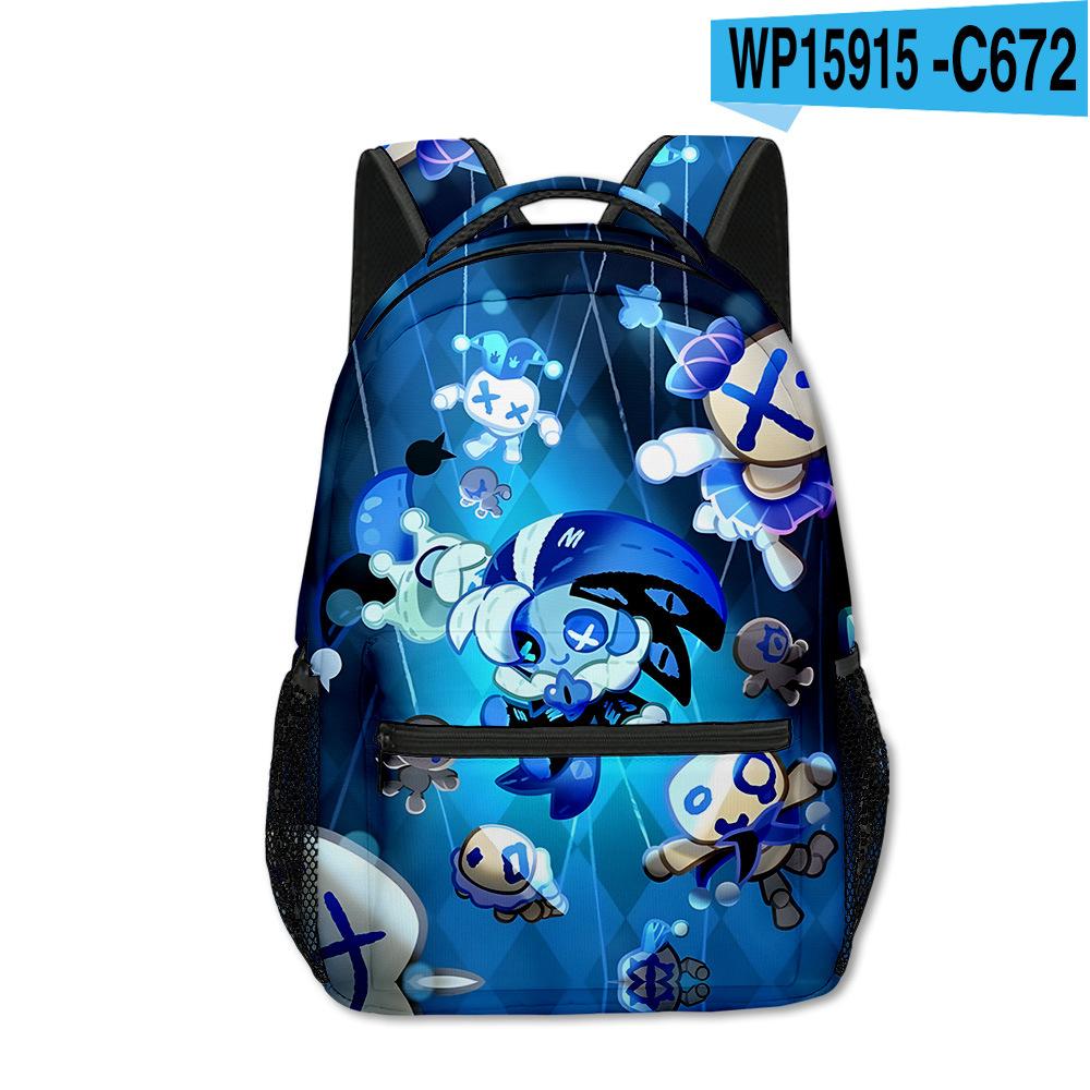 Luxury Popular Funny Shadow Milk Plush Student Bookbag Notebook Backpacks 3D Print Oxford Waterproof Boys/Girls Travel Backpacks