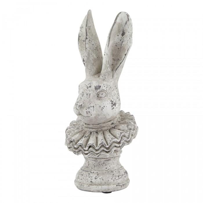 Hill Interiors Stone Effect Ruffle Hare Ornament