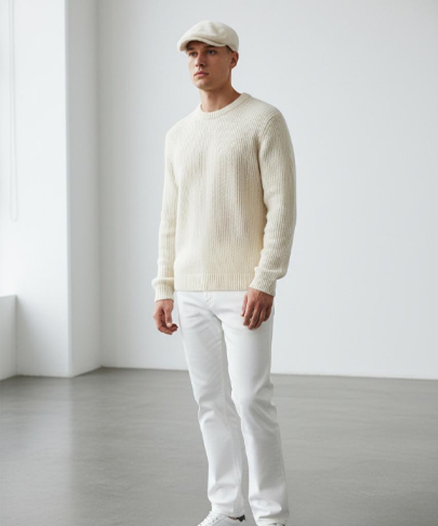 Yunibeosyeolkemiseuteuli Fleece Ivory Huntingcap