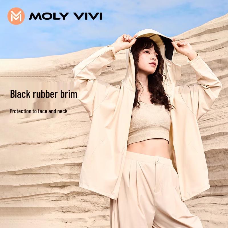 MOLY VIVI Damen UV-Schutz Eis Seide Hoodie