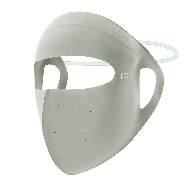 Ice Silk Face Mask Summer Thin Breathable Sun Protection Full Face Balaclava UV Shield for Cycling Hiking Fishing Outdoor Versatile Headwear