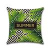 Tropical Plant Cushion Cover Summer Style Leaves Decorative Pillowcase For Sofa Linen Throw Pillow Case Almohada Poszewka Zt163