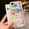 Colorful Flower Pattern Case For iPhone 17 Pro Max For iPhone 16 15 14 13 Pro Max Luxury Hybrid TPU+PC Clear Back Hard Cover