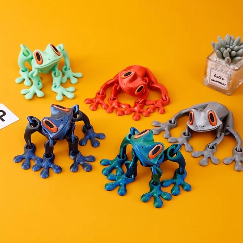 3D Frosch Kühlschrankmagnete - Kreatives Lustiges Variables Design Niedlicher Whiteboard-Aufkleber Dekoratives Zubehör