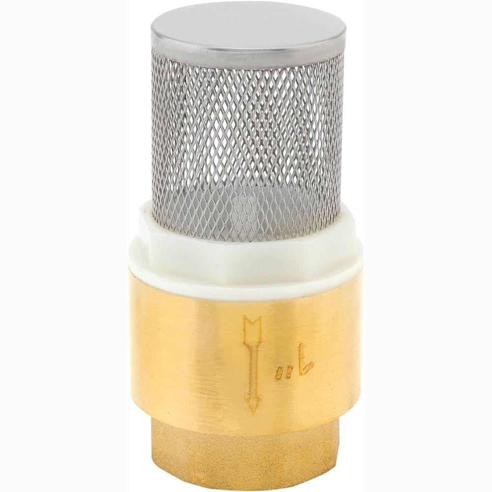 Brass Material Foot Valve 1/2" 3/4" 1" One Way Valve Durable Bottom Valve