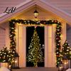 Waterproof Door Cover Christmas Colorful Print Decoration Backdrop Santa Claus Design Front