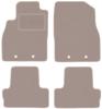 Beige Velour Floor Mats For: Chevrolet Volt Hatchback (2012-2017)