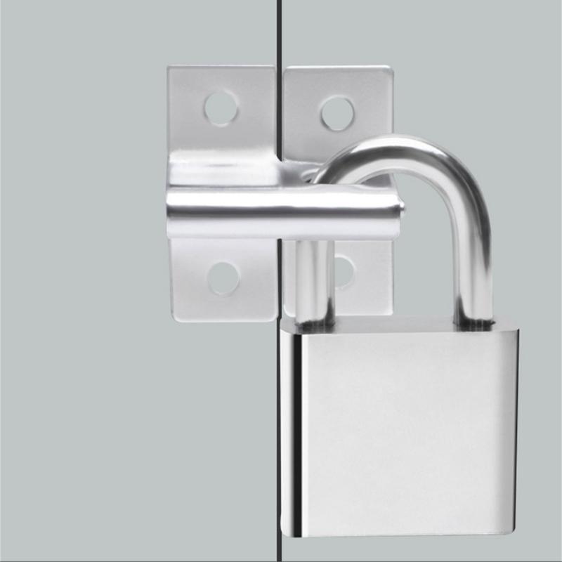 10pcs Thicken Locker Padlock Hasp Wardrobe Security Door Gate Bolt Latches Lock Bracket Hasp Furniture Door Bolts