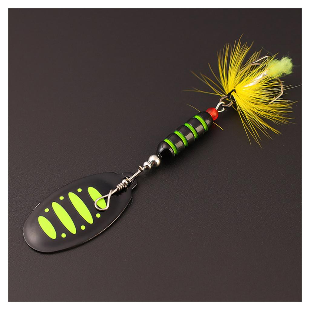1/5pcs Spinner Spoon Metal Bait Fishing Lure Composite Sequin Long-Range Fishing Bait Multipurpose Artificial Fishing Bait