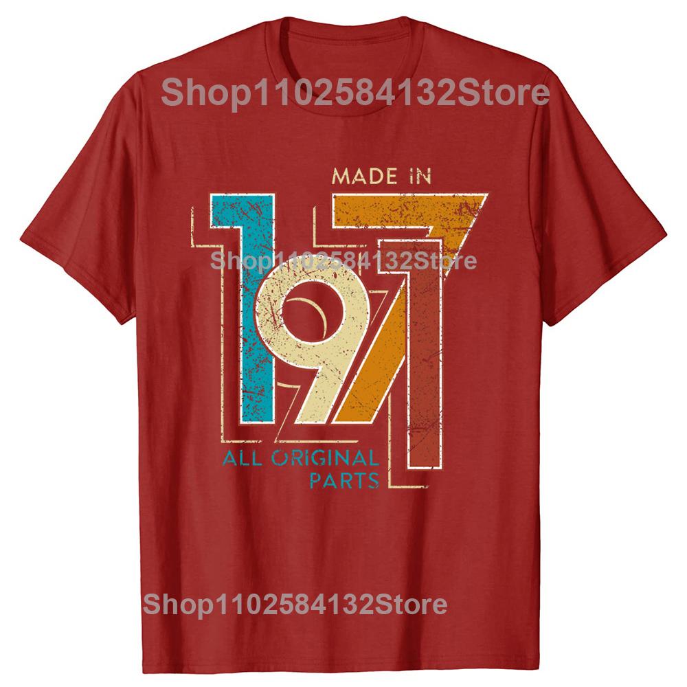 Male Limited Edition Made In 1971 Vintage TShirt Streetwear 54th Birthday Gift Tshirt Short Sleeve Cool T Shirt Cotton Tee Tops