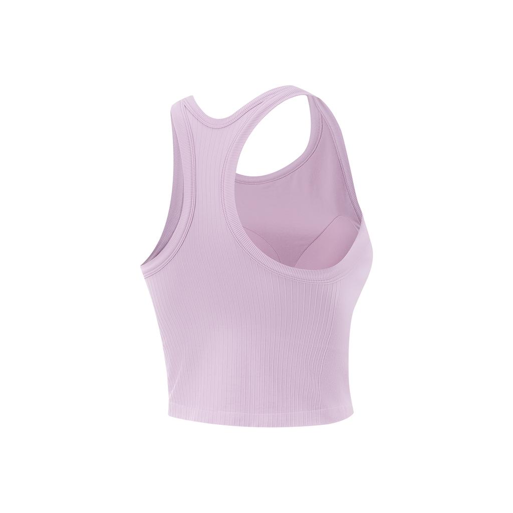Li-Ning Fitness Series Sleeveless Compression Yoga Sports Tank Women Tops Twilight-Purple AUDV020-5