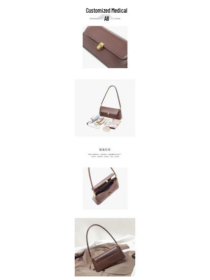 2024 Summer Fashion Women's Versatile Large Capacity Shoulder Baguette Bag