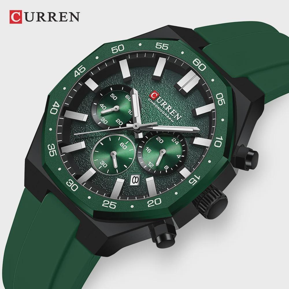 CURREN Fashion Men Top Brand Luxury Design Sport Military Quartz Wristwatch Luminous Male Clock