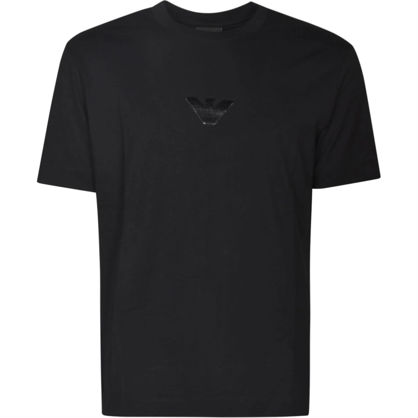 

Emporio Armani Solid Color Round Neck Logo Fitted Short Sleeve T-Shirt Men tops Black 3D1TH0-1JOCZ-0999 XS