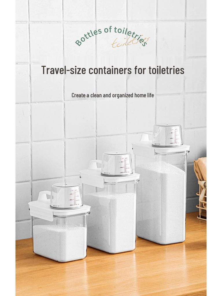 High-Transparency Airtight PET Jar for Moisture-Proof Laundry Detergent Storage