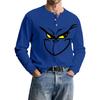 Men's Casual Knit Button-Up Long-Sleeve Shirt