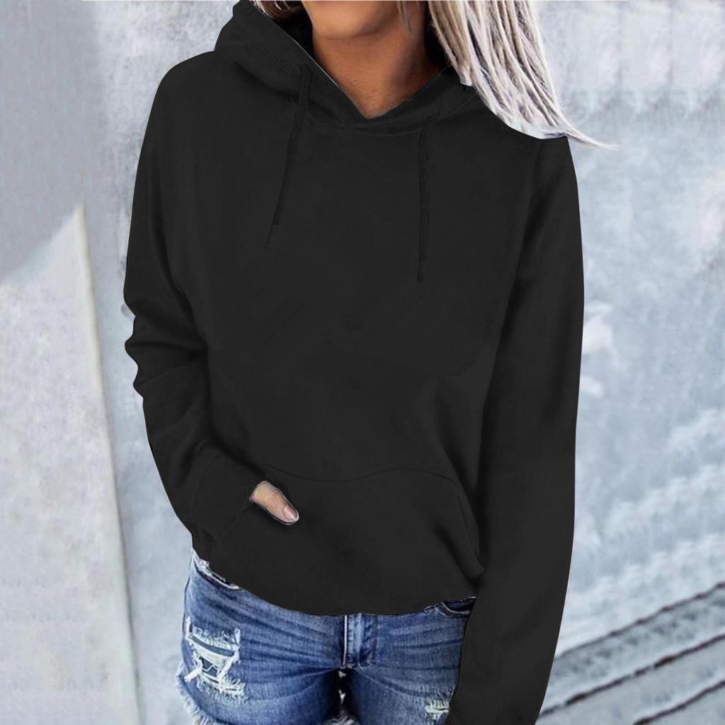 Women's Autumn/Winter Plus Velvet Loose Hooded Sweatshirt 2023