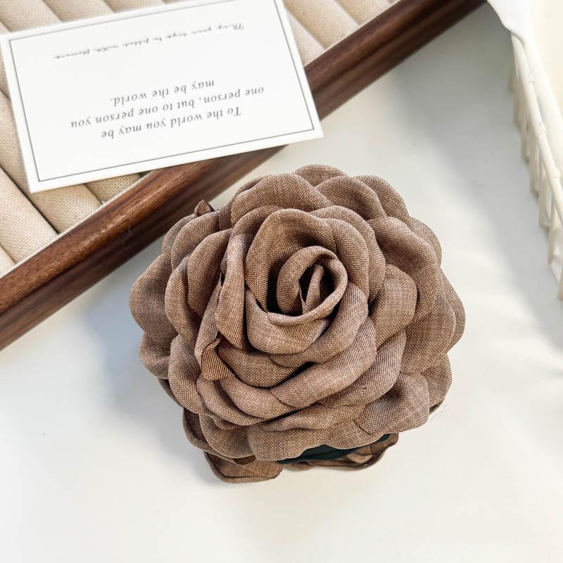 Agrafe de păr Vintage din material textil cu flori, crab, franceză, cu coadă de cal, fete, agrafe de păr, rechin, agrafe de păr pentru femei, accesorii de păr pentru pălării