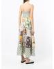 2024 Summer High-Waist Sleeveless Printed Dress for Women