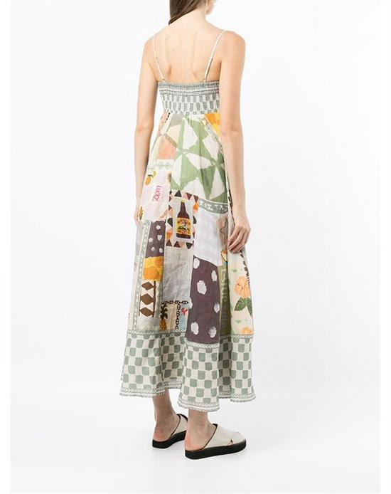 2024 Summer High-Waist Sleeveless Printed Dress for Women