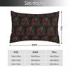 Forest Roses Santa Muerte Rectangle Pillowcase Cushion Cover Decor Bedroom Bed Home Comfort Throw Pillow