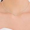 LAYERMOOD 24 Mini Ball Hook Necklace-silver925