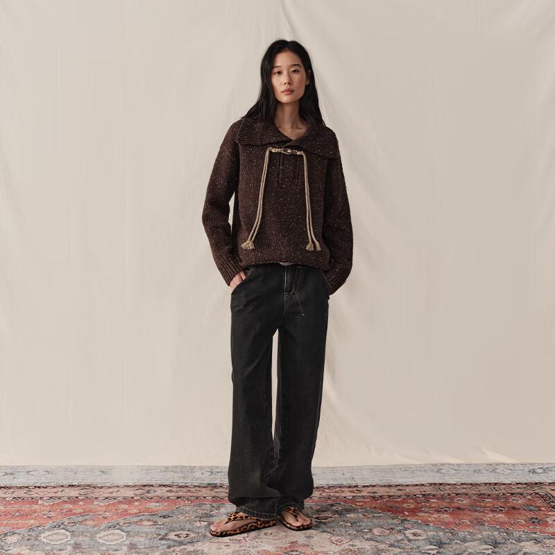 GREEN BELT Women's Toggle Button Pullover Sweater