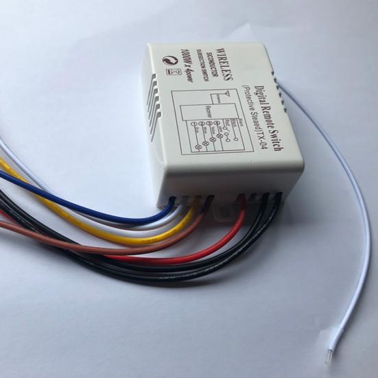 Wireless 4 Channels ON/OFF 220V Lamp Remote Control Switch Receiver Transmitter