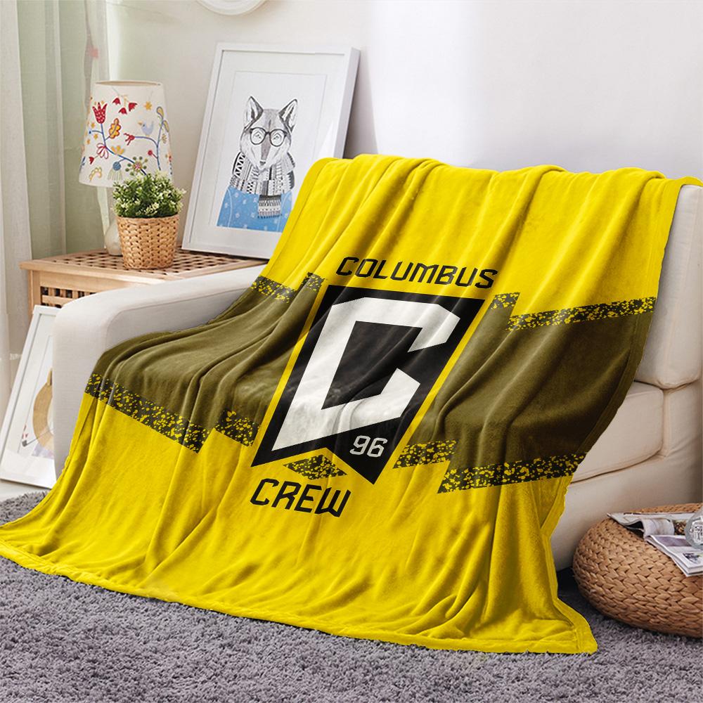 Columbus Crew Print Flanelldecke, Hohe Qualität, Bequem für alle Jahreszeiten, Heimdekoration, Wärme und Komfort