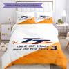 Isle Man Tt Comforter Cover Set Perfect for Playroom Soft Fabric Christmas Gift
