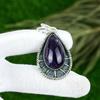 Natural Star Amethyst Gemstone Pendant 925 Sterling Silver Jewelry For Women