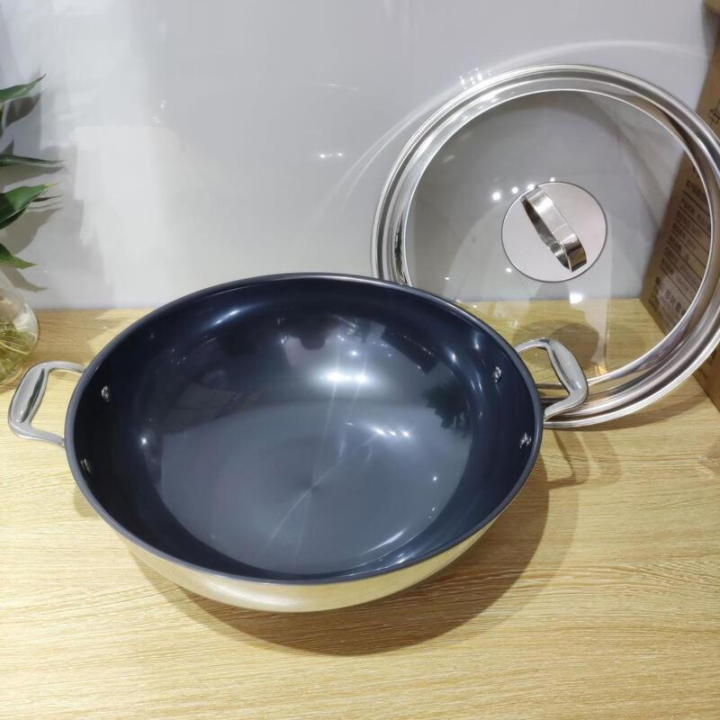 ZISIZ Low-Smoke Non-Stick Titanium Wok
