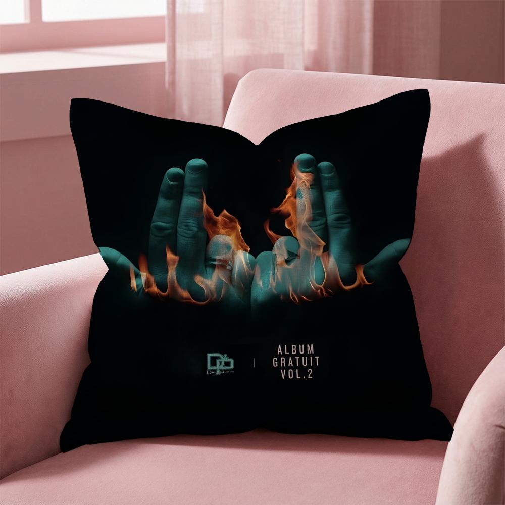 Rapper JuL C'est Pas Des Lol Cushion Cover Multi-Scene Pillow Cover for Home & Car - Reversible, Soft & Durable for Daily Use