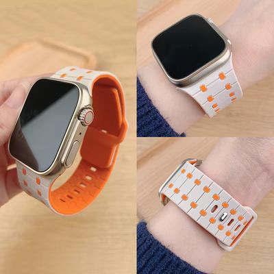 Silikonband Für Apple Watch Armband 45mm 41mm 44mm 49mm 40mm 38 42mm 46mm bracelet correa iwatch Serie 10 9 8 7 6 5 3 SE Ultra