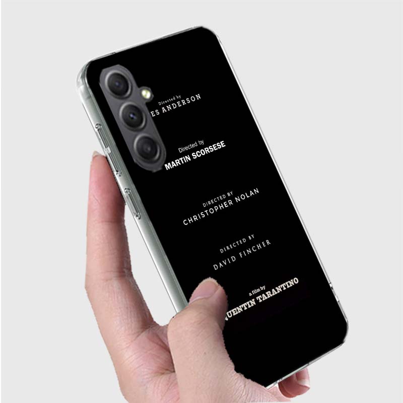 Written And Directed By Quentin Tarantino Phone Case for Samsung A16 A26 A36 A56 A17 A37 A57 A07 A06 A02S A03 A04S A05S Galaxy N