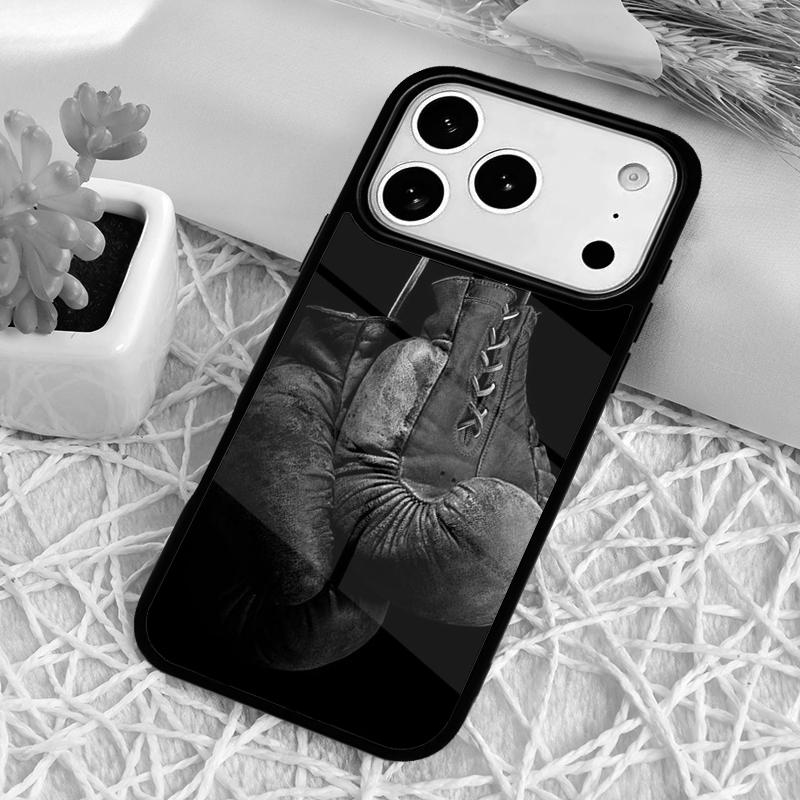Boxing Gloves Printed Soft Phone Case for iPhone 17 Air 16 15 11 12 14 13 Pro Max Shockproof Cover