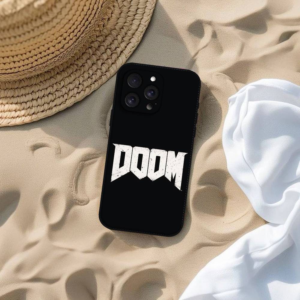 

Cool Game H-DOOM Eternal-S Phone Case For IPhone 16 15 14 13 12 11 Pro Max Mini X XR XS Plus Black Shell Cover iphone16plus