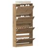 Shoe Cabinet Artisan Oak 80 x 21 x 163.5 cm Particleboard