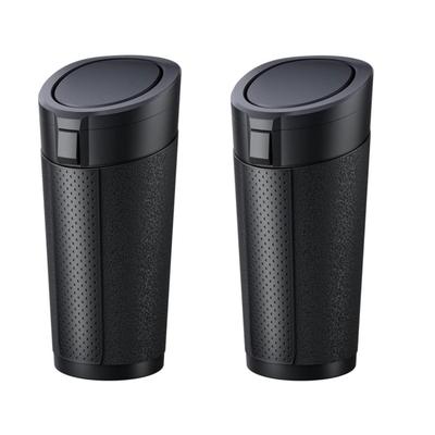 Prudencrose Mini Car Trash Set of with Compact Drink Holder Car Small Trash Can Cans, 2, Lids, Leak-Proof, Design, Compatible, Storage,