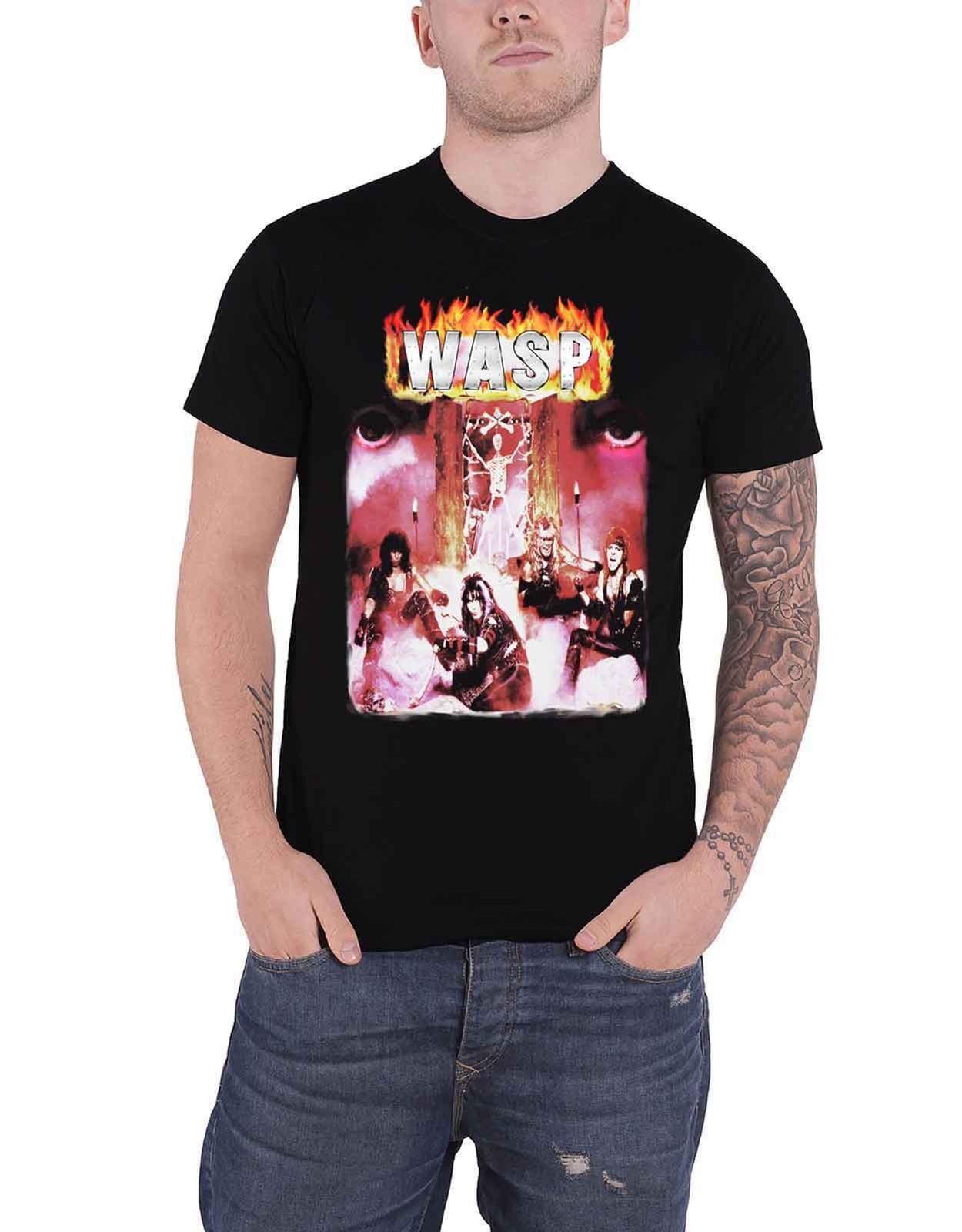 WASP W.A.S.P. T First Album Band Logo new Official Mens Black Size L Unisex T-Shirt XL