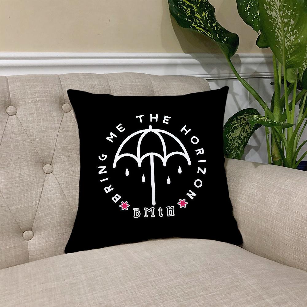 B-Bring M-Me Band H-Horizons cushion cover Square Sofa Cushion Cover Casual Skin-Friendly Comfortable Pillow Cover