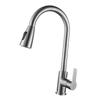 Kitchen Faucet with Pull Down Sprayer Stainless Steel Dual Water Outlet Single Handle Pull Out