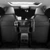 Car Organizer Between Front Seats Hangable Multi-Pocket Net Bag PU Leather Car Organizer Between Seats For Drivers Kids Pets