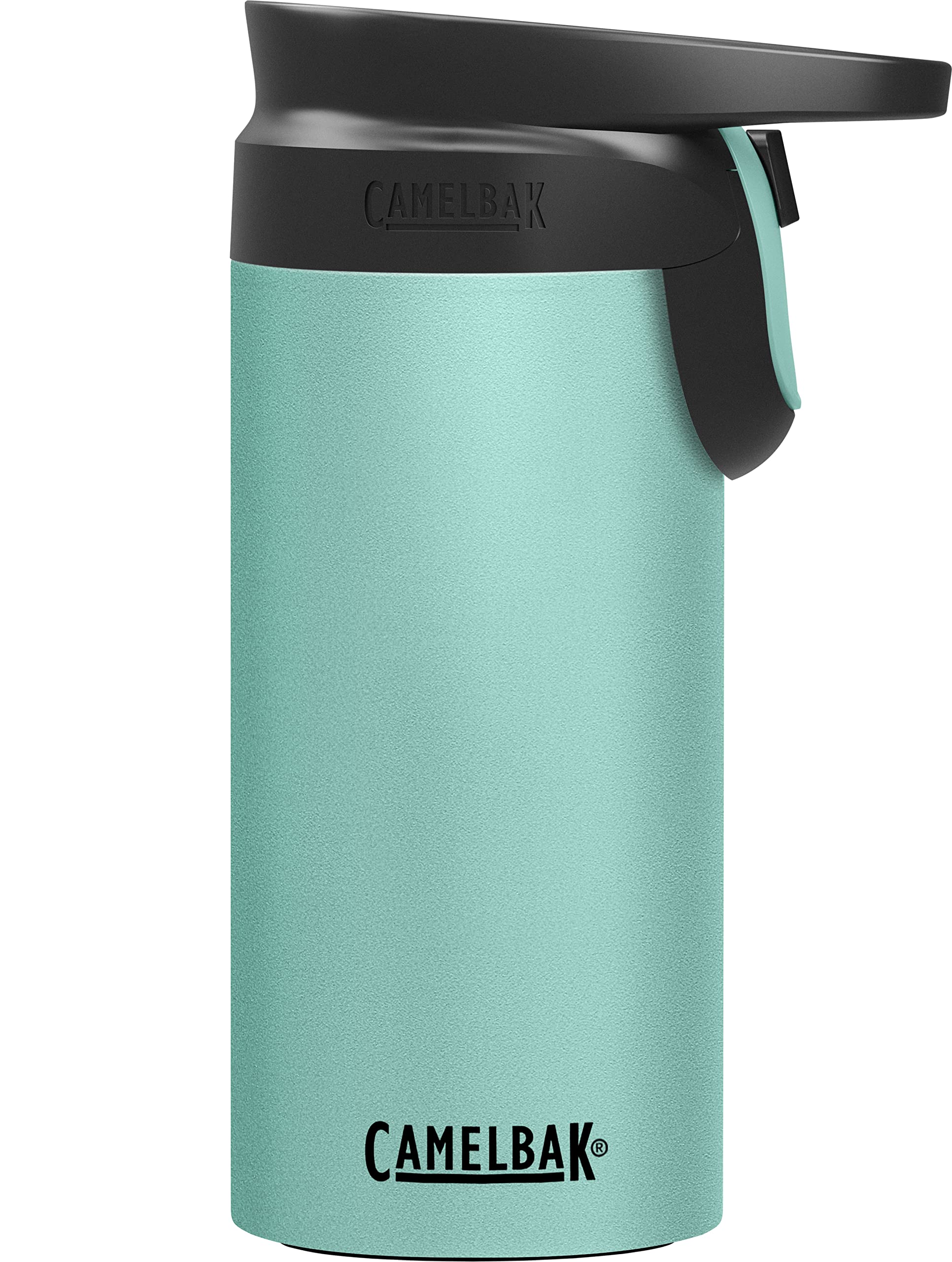 

Spill-proofReady to drink Camelbak Forge Flow 350ml Vacuum Insulated Travel Tumbler with One-Touch, One-Hand Operation. Keeps drinks hot or cold.