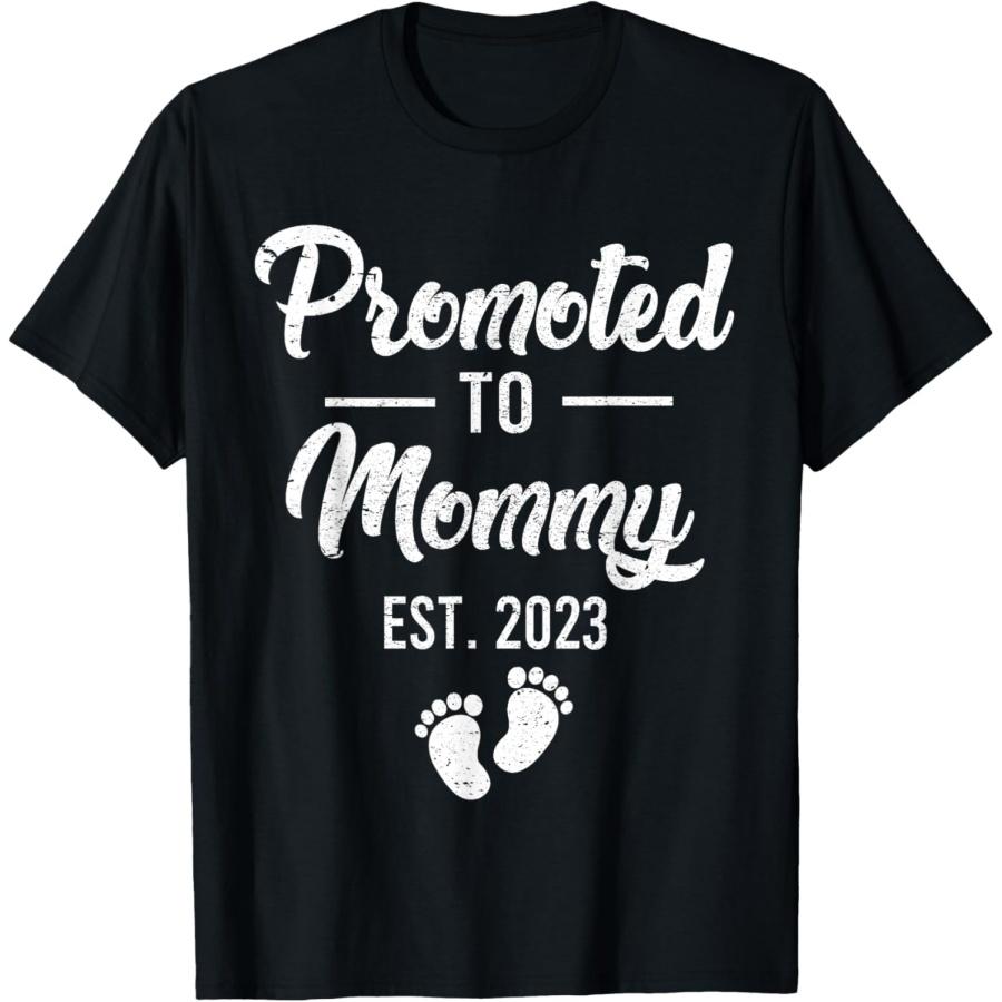 

футболки повышен до мамы 2023, футболка Leveled up to Mommy XXXXXL чёрный