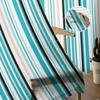 Aqua Stripes Sheer Curtain Minimalist Tulle Voile For Bedroom Kitchen Living Room Window Treatment Decor