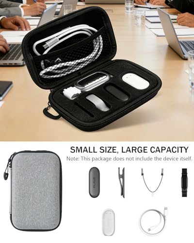 Compatible with Plaud NotePin/NotePin S waterproof portable lightweight storage bag including lanyard and sponge suitable for full accessories stor
