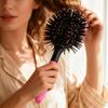 hair soft hair comb  styling curly hollow-out bounce hair comb 3D Spherical Curling Brush Salon Styling Curly Hair Styling Brush